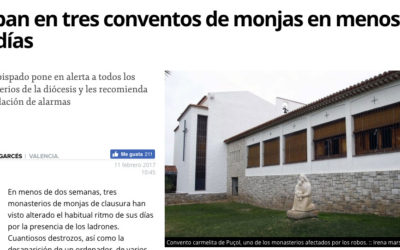 Roban en tres conventos de monjas en menos de 15 días